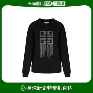 BWJ01S3Z40 女士黑色棉质亮片和水晶刺绣卫衣 香港直发GIVENCHY