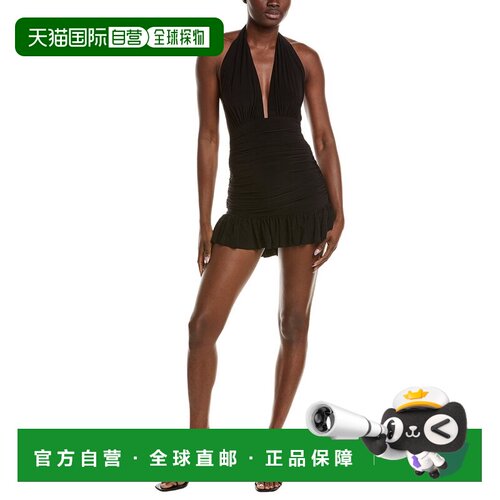 自营Norma Kamali Mio Mini Dress - black 美国奥莱直发