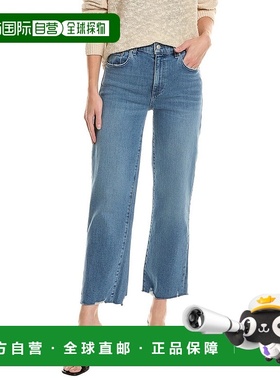 自营LE JEAN Sabine Straight Crop Jean - blue 美国奥莱直发