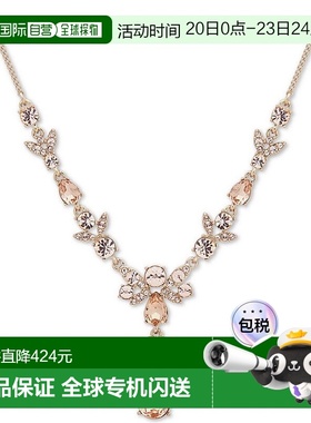 1h可退 【美国直邮】GIVENCHY 通用 项链金色长项链水晶吊坠精致