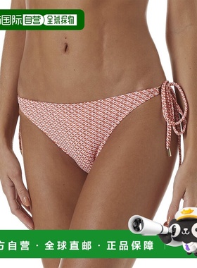 自营 Melissa Odabash Cancun 系带侧比基尼泳裤 - 橙色 美国奥莱