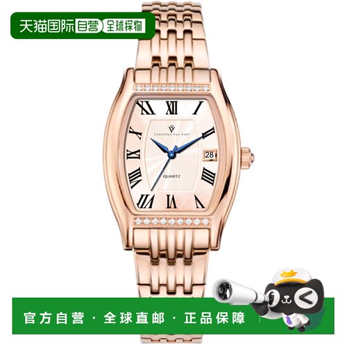 自营Christian Van Sant Women's Gemma Rose gold Dial Watch -