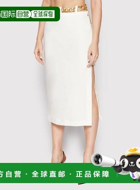 自营Patrizia Pepe Viscose Long Women's Skirt - white 美国奥
