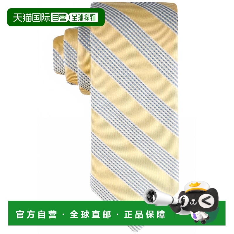 自营tommy hilfigerMen's Terrance Stripe Tie In Yellow - yell