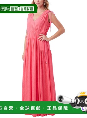 自营 Trina Turk Stellara连衣裙-粉红色 美国奥莱直发性感长裙