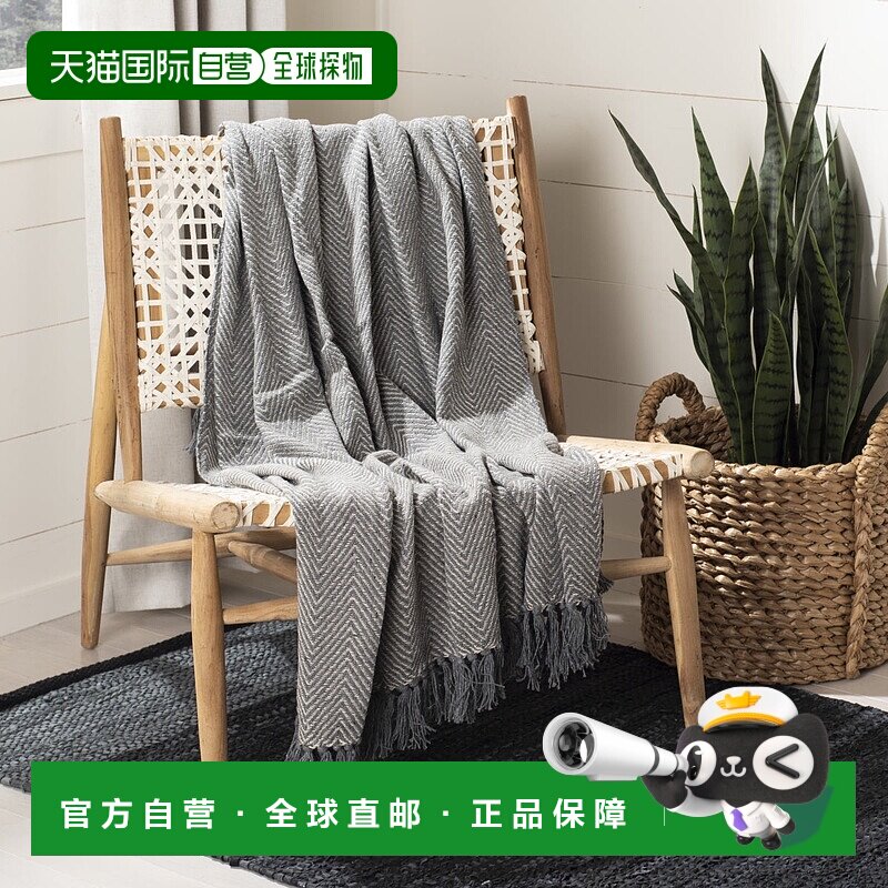 自营 Safavieh Amada 毛毯 - 灰色 美国奥莱直发