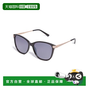 自营 guess闪粉大号方形复古太阳镜 - 黑色 美国奥莱直发