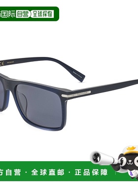 自营 Trussardi男士51毫米蓝色太阳镜-蓝色 美国奥莱直发