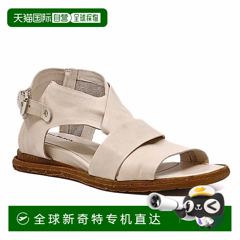 自营all blackWomen's Cross & Band Softy Sandal In Ivory - iv