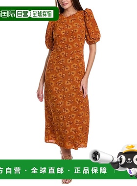自营 RHODE Wanda 连衣裙 - 橙色 美国奥莱直发