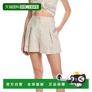 自营 Just Bee Queen Marlow 亚麻短裤 - 米色 美国奥莱直发