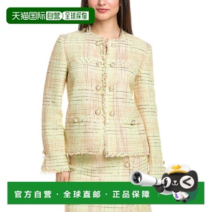 自营 St. John 柔软威尔士亲王格子夹克 - 绿色 美国奥莱直发