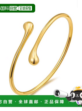 自营liv oliver18k 金现代手镯 - 金色 美国奥莱直发