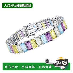 自营Ross-Simons Multi-Gemstone Tennis Bracelet in Sterling S