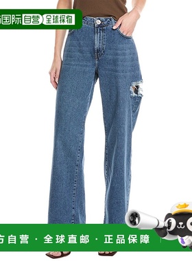 自营 one teaspoon一茶匙 Jackson Rosewood 宽腿牛仔裤 - 蓝色