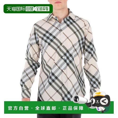1h可退 【美国直邮】burberry 男士 衬衫长袖上衣