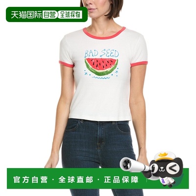 自营MOTHER The Itty Bitty Ringer T-Shirt - blue 美国奥莱直发