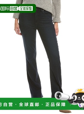 自营PAIGE High Rise Manhattan Duchess Bootcut Jean - black