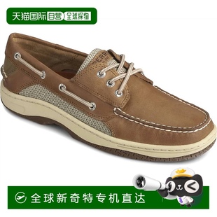 美国奥莱直发 自营 sperryBillfish男式 3眼宽皮鞋 深棕色