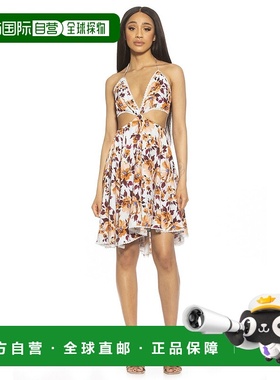 自营 alexia admorAli Halter Dress - blu floral 美国奥莱直发