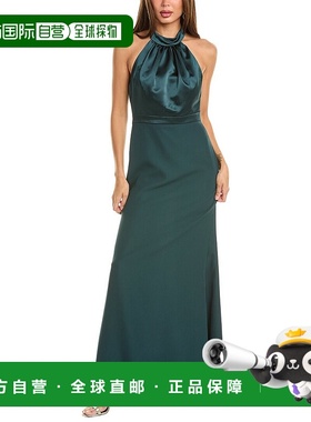 After Six 露背长裙 - 绿色 【美国奥莱】直发连衣裙女装