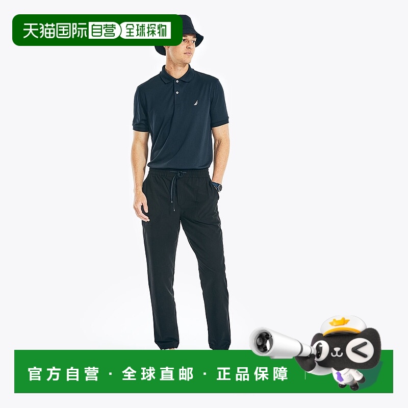 自营 Nautica 男士 Navtech 慢跑裤子春秋男 真黑 美国奥莱直发