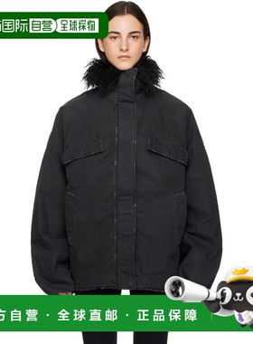 1h可退 香港直邮潮奢 Acne Studios 艾克妮 女士 黑色夹克 A90662