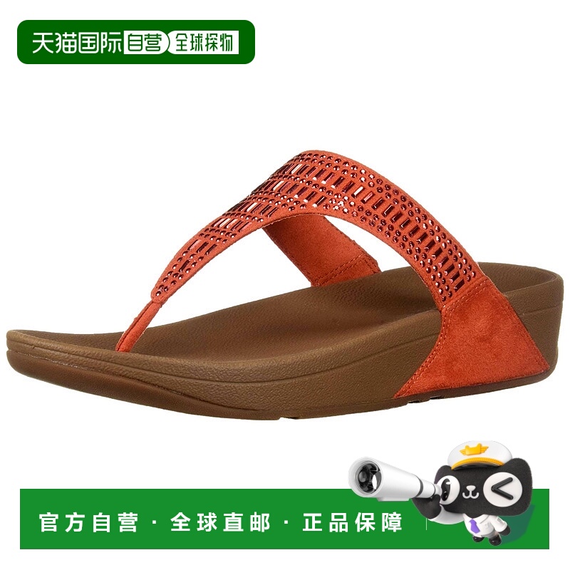 自营FitFlop Incastone Toe-Thong Fire Red  L85-617-070 Women'
