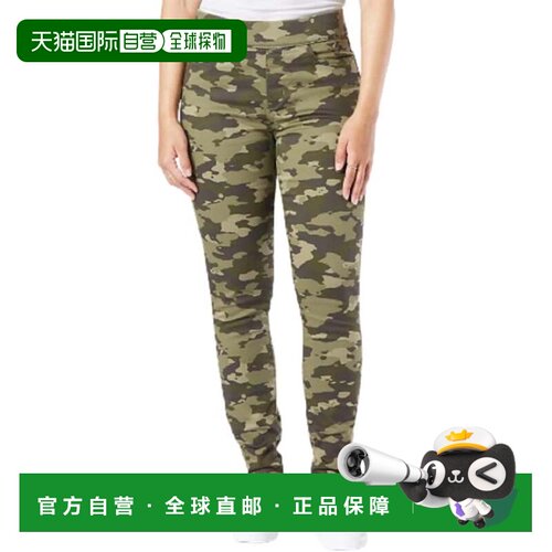 自营levi'sLevi Strauss签名金色牛仔裤女士绿色迷彩修身腿FROG51