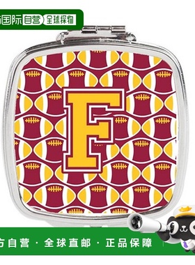 自营 Carolines Treasures CJ1081-FSCM 字母 F 足球栗色和正品