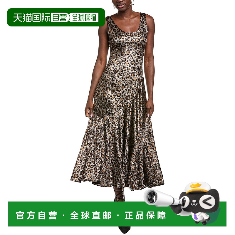 自营Endless Rose Animal Print Maxi Dress - brown 美国奥莱直