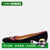 Olympia Flats Black Velvet 自营Charlotte Ballet pink Kitty