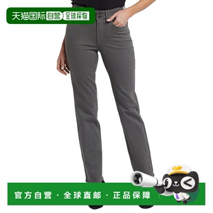 美国奥莱直发直筒裤 绿色 NYDJ玛丽莲葡萄叶直筒牛仔裤 自营