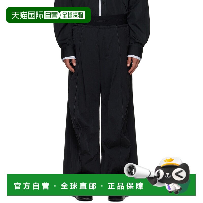 香港直邮潮奢 Tom Ford 汤姆 福特 男士 黑色 Knee Shape 长裤