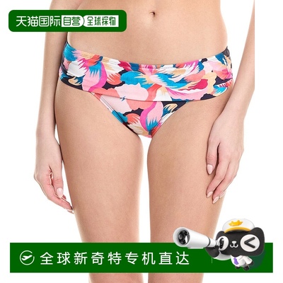 自营La Blanca Shirred Band Hipster Bikini Bottom - blue 【美