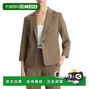 Linen green Blend Blazer 美国奥莱直发 Shrunken 自营Vince