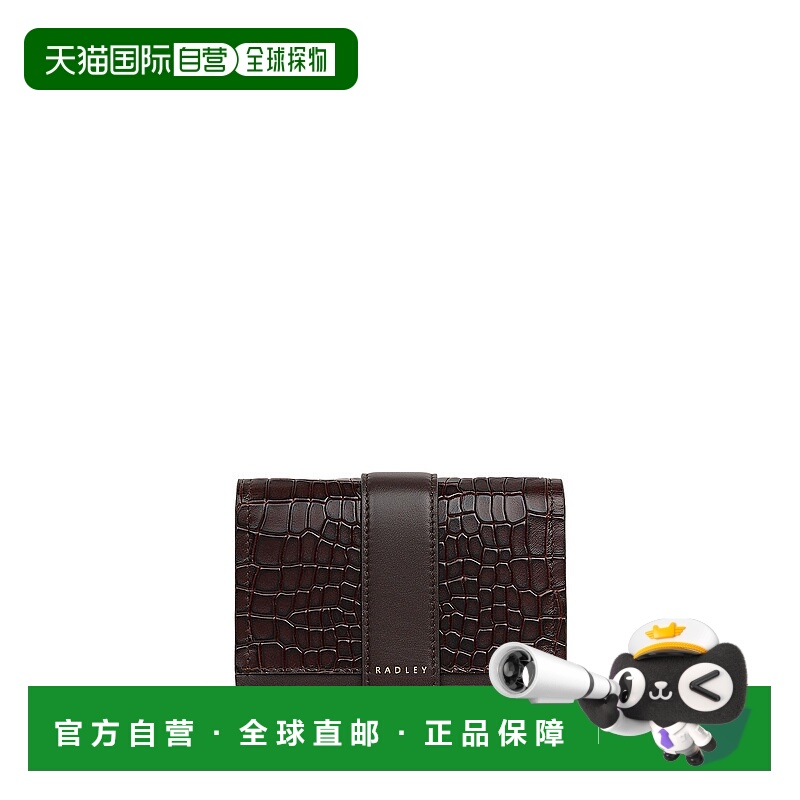 自营radleySloane Mews - Faux Croc Medium Flapover Wallet - d