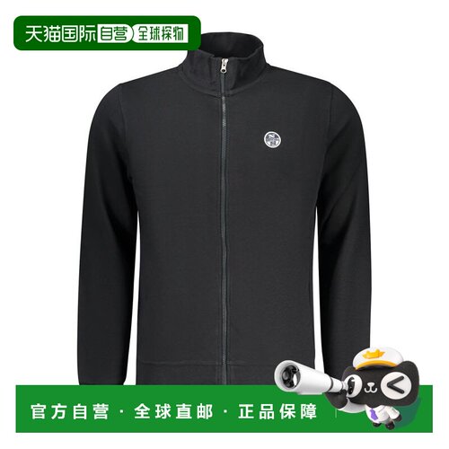 自营North Sails Cotton Men Men's Sweatshirt - black 美国奥莱
