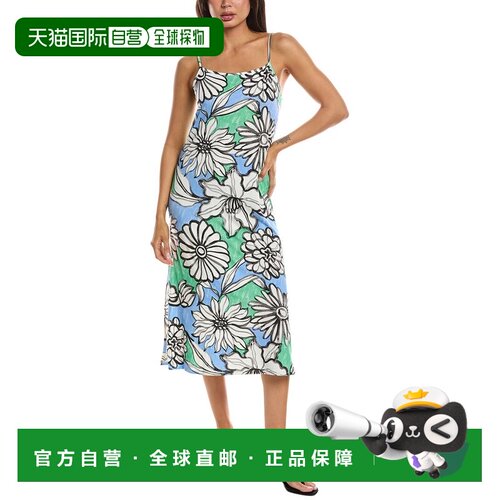 自营FRNCH Mina连衣裙-蓝色 美国奥莱直发