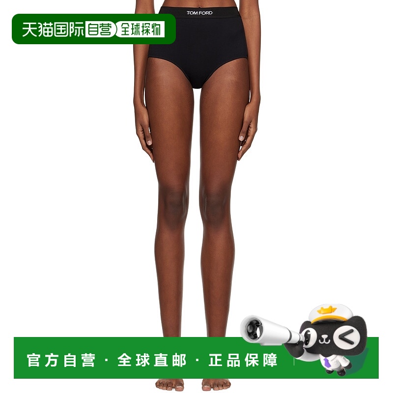 1h可退 香港直邮潮奢 Tom Ford 汤姆 福特 女士 黑色三角内裤 KNJ