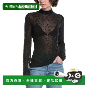 黑色 自营 bone碎骨瓦伦西亚微花上衣 美国奥莱直发性感 rag