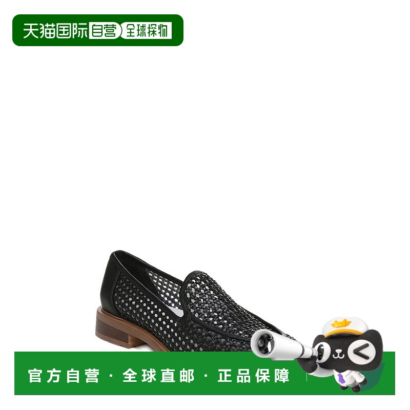 自营Franco Sarto Eda Loafer女式黑色杏仁头拖鞋JOBB1893-黑色