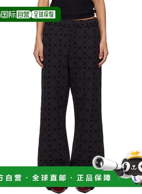 1h可退 香港直邮潮奢 Marine Serre 女士 黑色 Moonogram Flocked