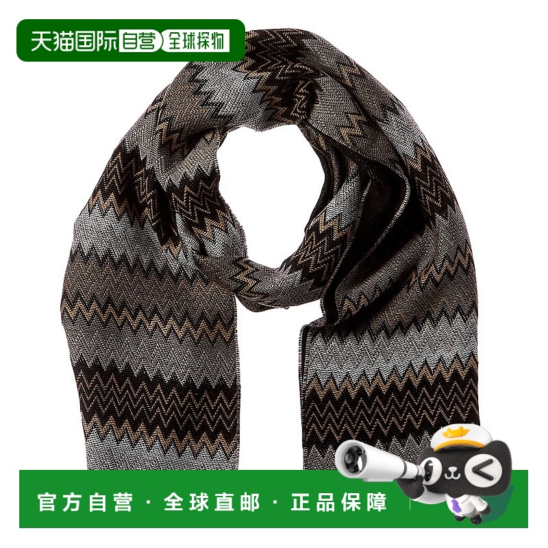 自营Missoni Wool-Blend Scarf - black 美国奥莱直发