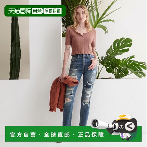 【美国直邮】lucky brand 女士 牛仔裤直筒裤九分【付后1h可退】