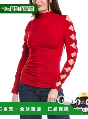 自营Gracia High Neck Top - red 美国奥莱直发