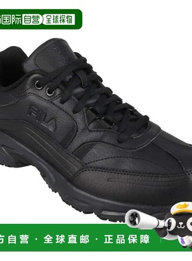 自营Women's Fila Memory Workshift Black Slip Resistant Work