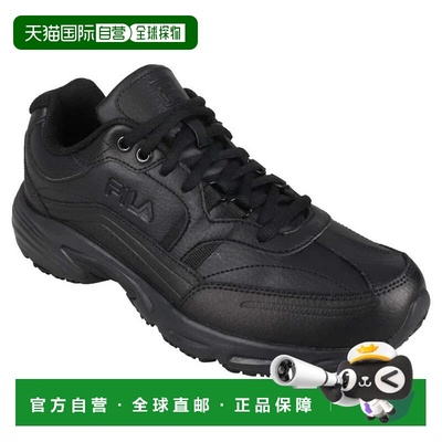 自营Women's Fila Memory Workshift Black Slip Resistant Work