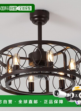 自营 jonathan yCeleste 6-Light Industrial LED Ceiling Fan, M
