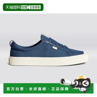 WoShadow Blue Canvas 自营Cariuma Top Sneakers Low Platfo Oca
